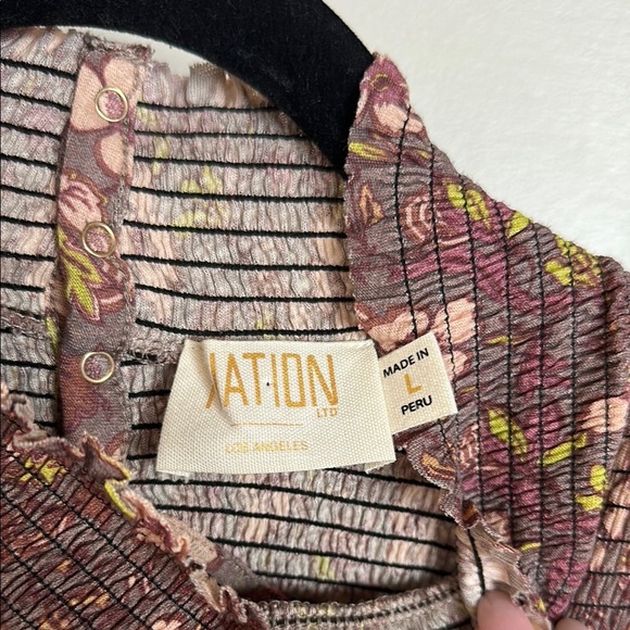 Nation LTD Floral Long Sleeve Women's Top - Picture 4 of 5